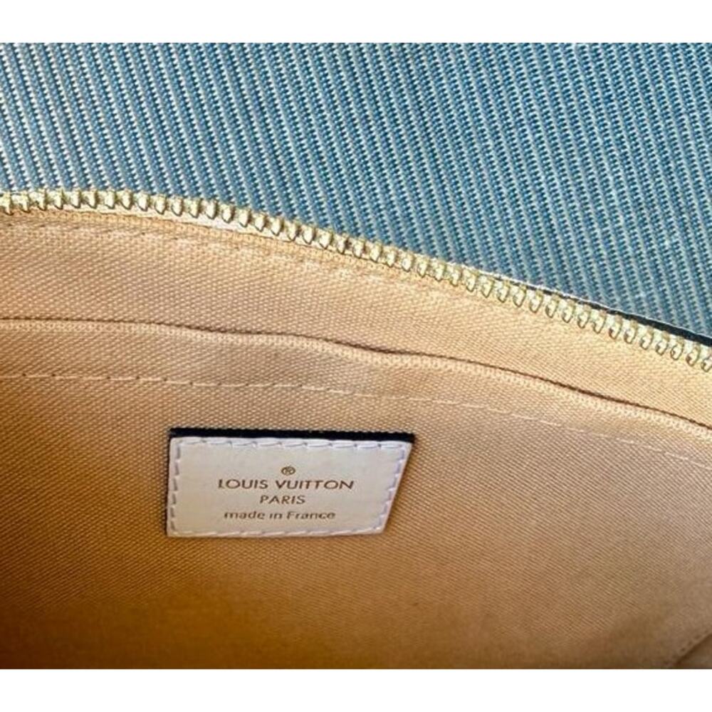 Louis Vuitton Pochette MM Black and White Pouch Wristlet Mini Monogram LTD Rare - Picture 11 of 16